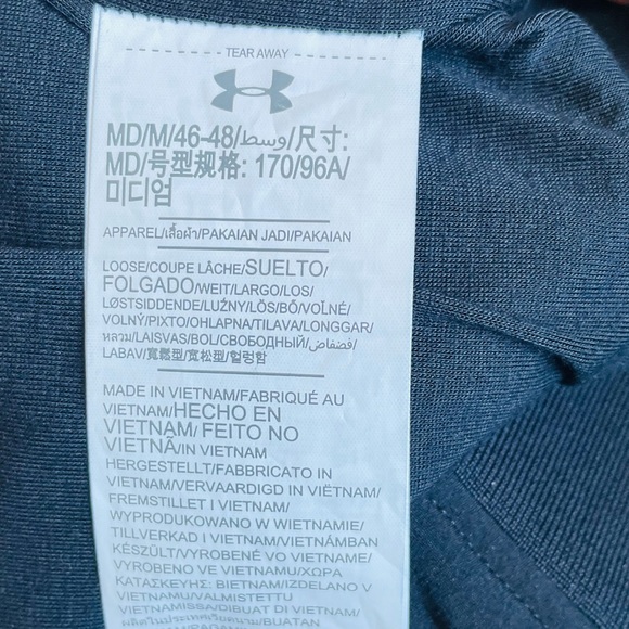 Under Armor Mixed Media Black Bomber Jacket NEW - Picture 4 of 6
